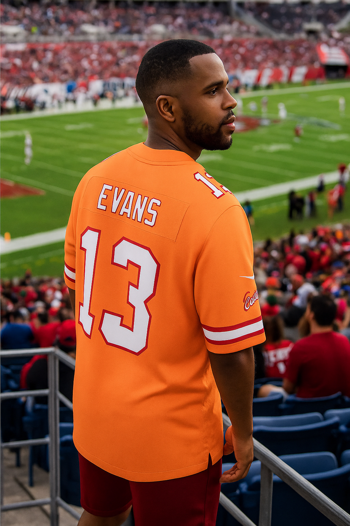 Tampa Bay Buccaneers NFL UK Medium Mike Evans Nike Throwback Game Jersey - Orange