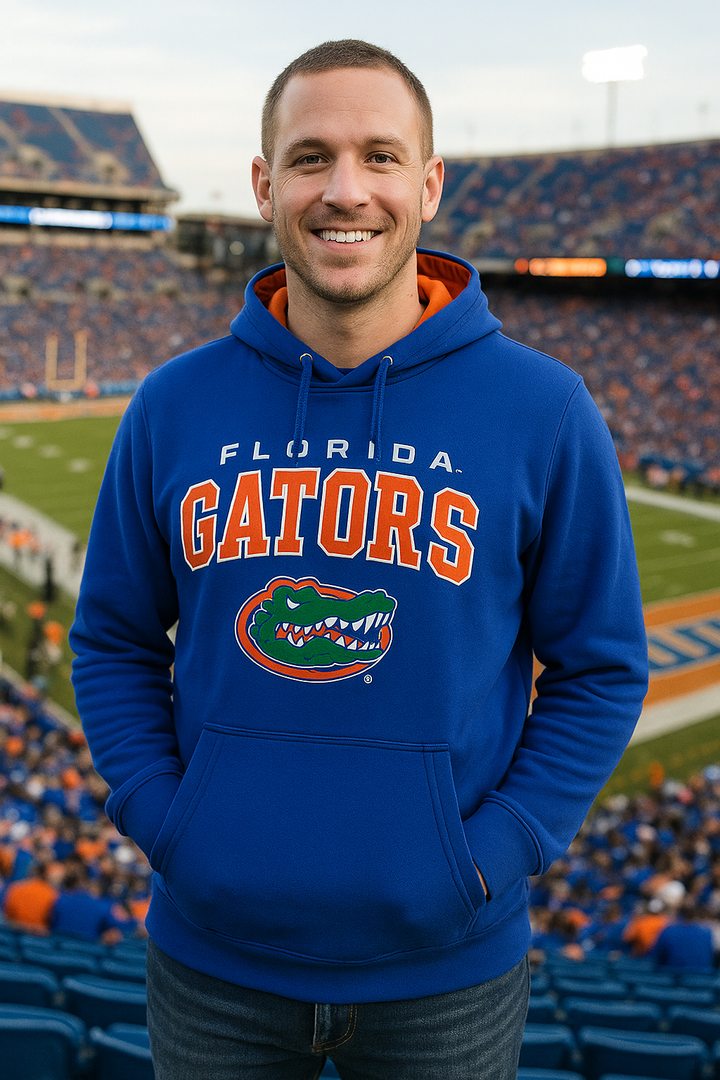 Florida Gators NCAA Colosseum Resistance Pullover Hoodie – Royal (Large) (UK Stock) - UKASSNI