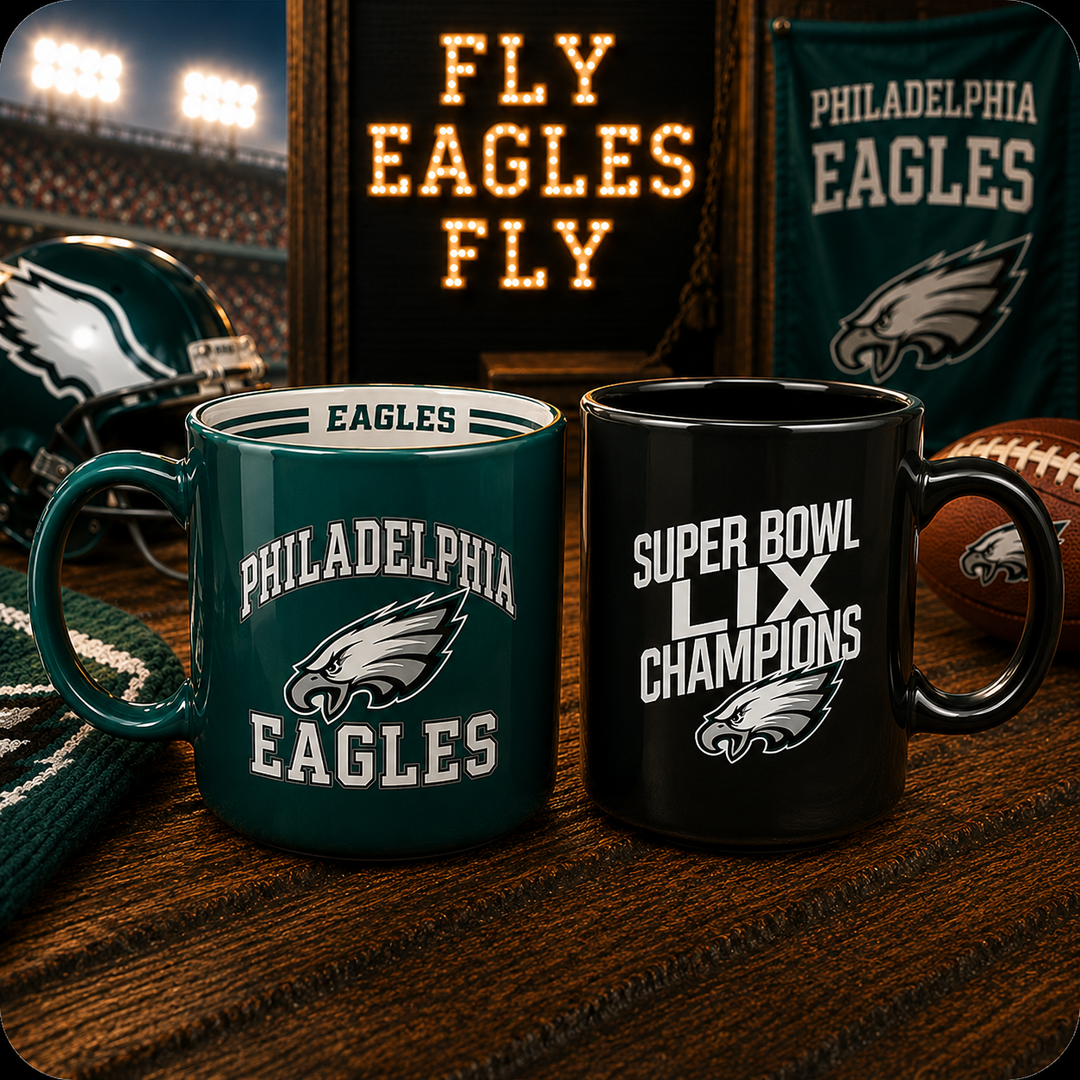 Philadelphia Eagles NFL Mug Bundle - 2 Pack (UK Ready)