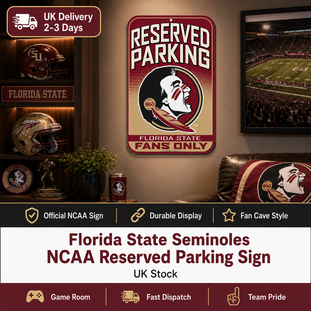 Florida State Seminoles NCAA WinCraft 11" x 17" Plastic Sign (UK Stock)