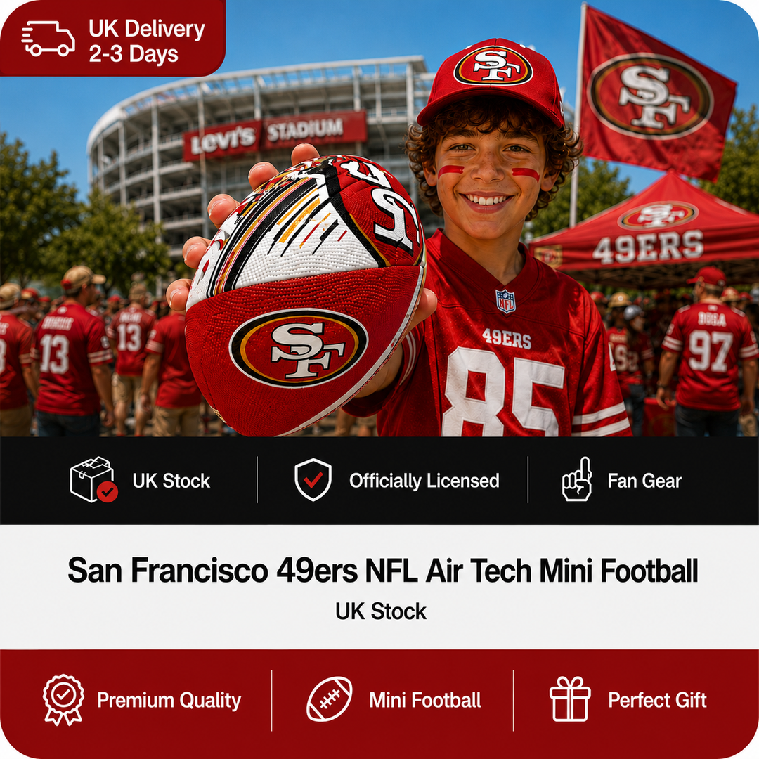 San Francisco 49ers NFL UK Air Tech Mini Football (UK Stock)