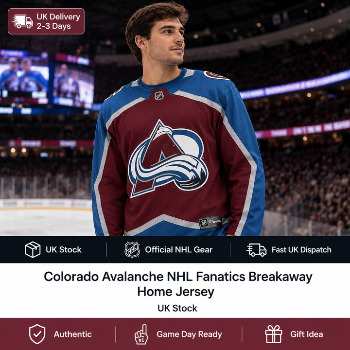 Colorado Avalanche NHL Fanatics Breakaway Home Jersey – Maroon – XL (UK Stock)