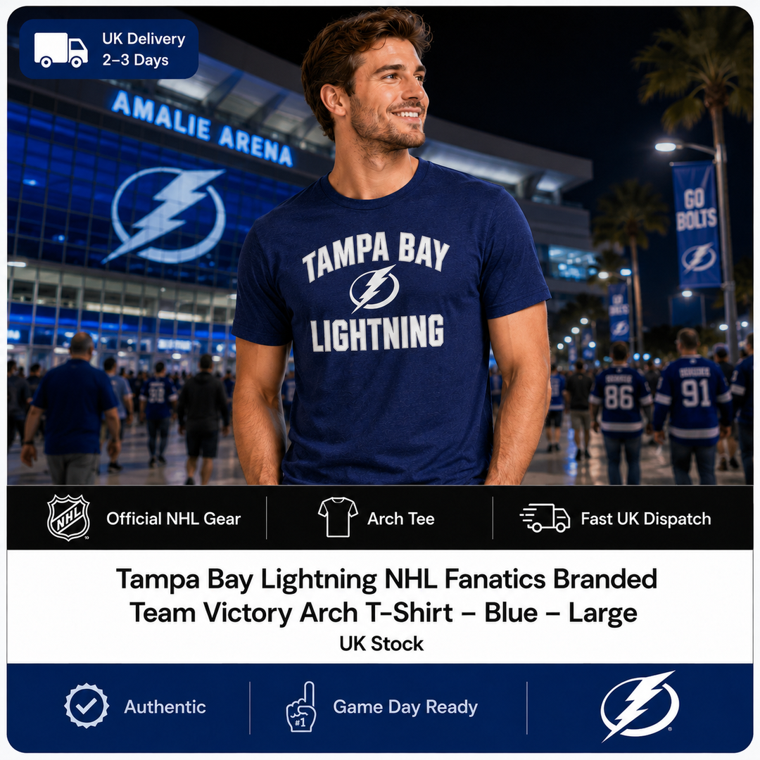 T-Shirt Tampa Bay Lightning Fanatics Branded Team Victory Arch - Bleu