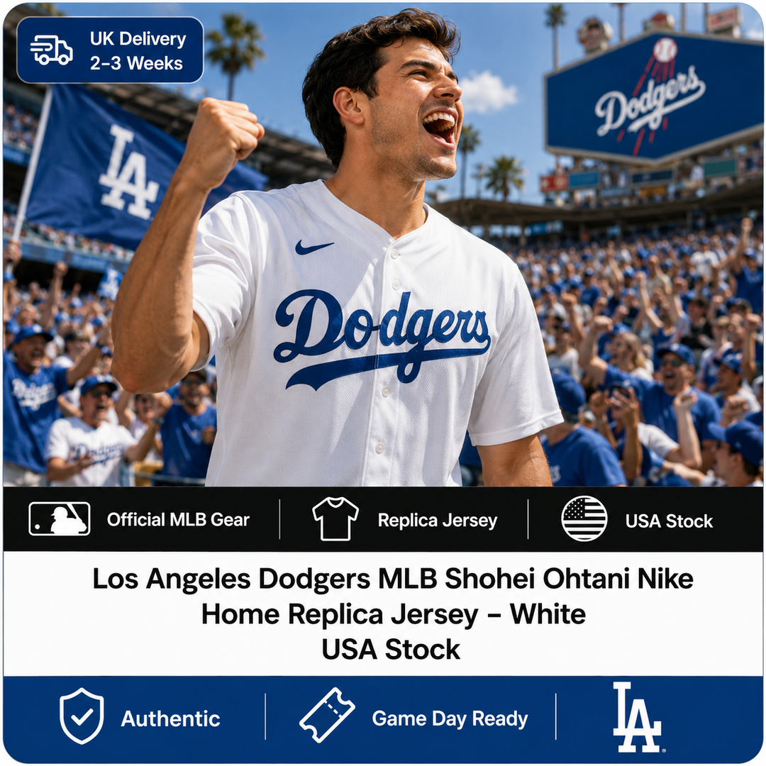 Los Angeles Dodgers MLB Shohei Ohtani Nike Home Replica Jersey – White – (USA Stock)
