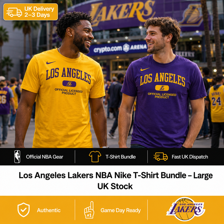 Los Angeles Lakers NBA Nike T-Shirt Bundle – Large (UK Stock)