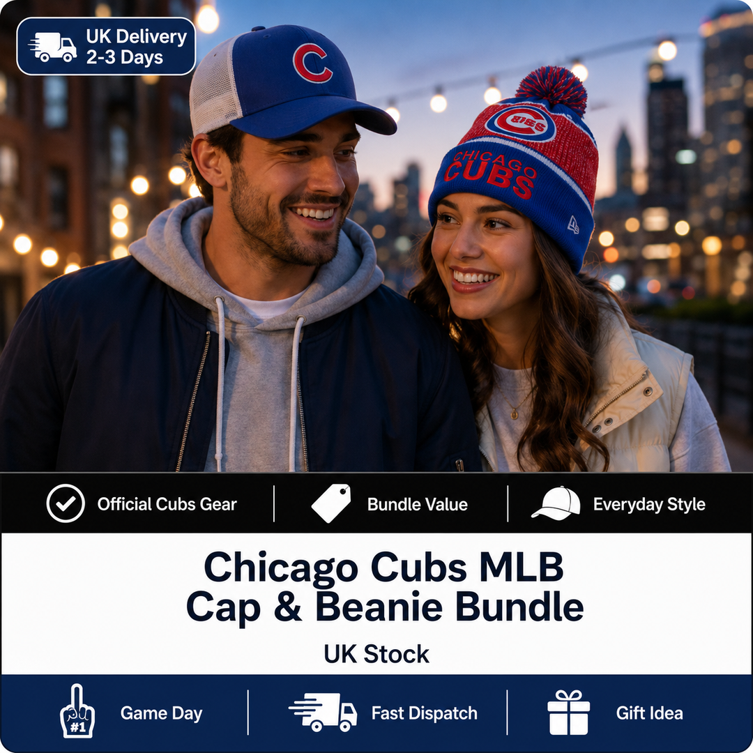 Chicago Cubs MLB Cap Bundle – One Size (UK Stock)