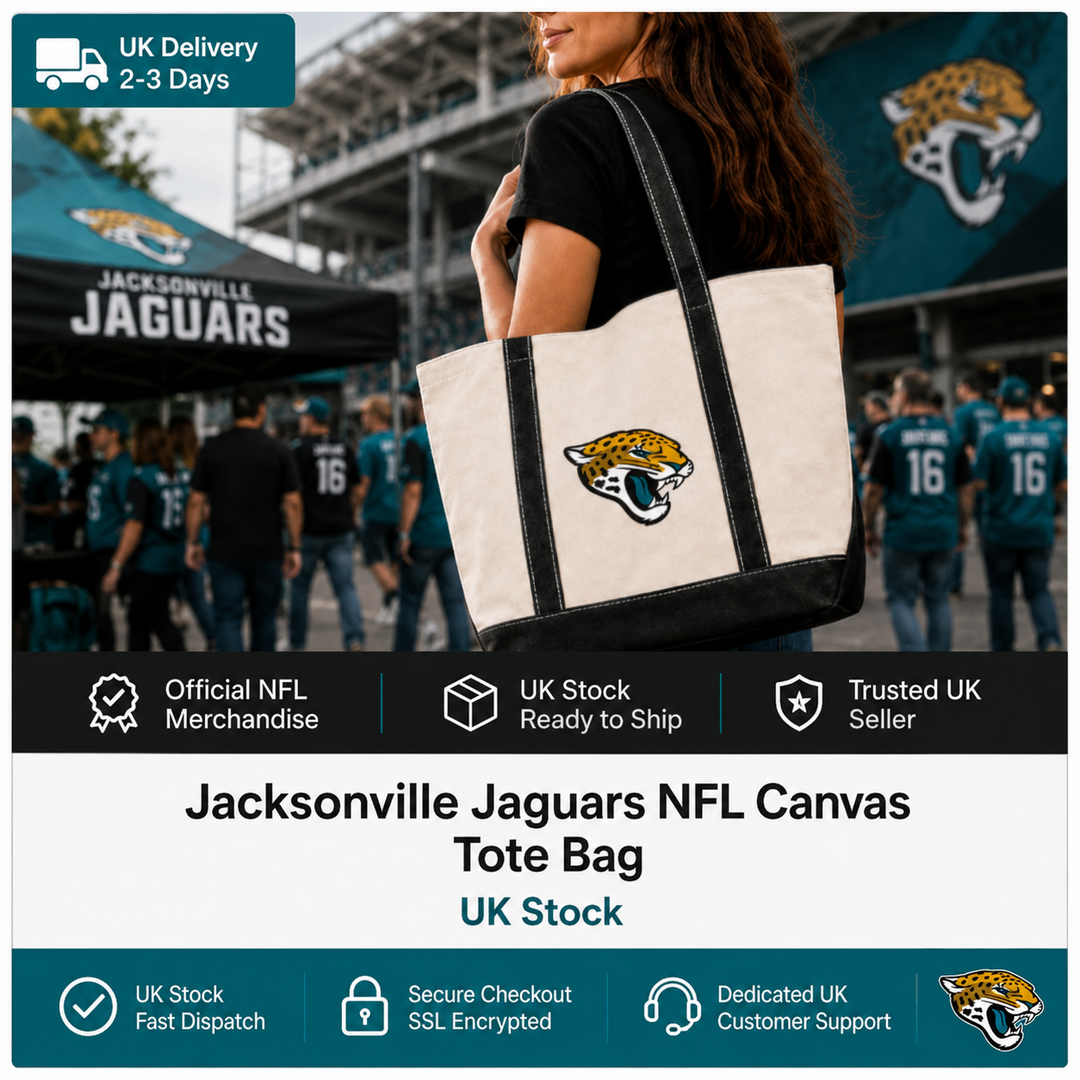 Jacksonville Jaguars NFL Canvas Tote Bag “DUUUVAL” – (UK Stock)