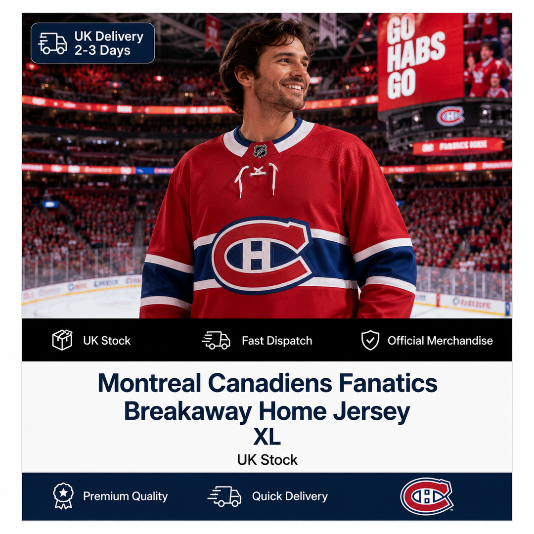 Montreal Canadiens NHL Fanatics Breakaway Home Jersey – Red – XL (UK Stock)