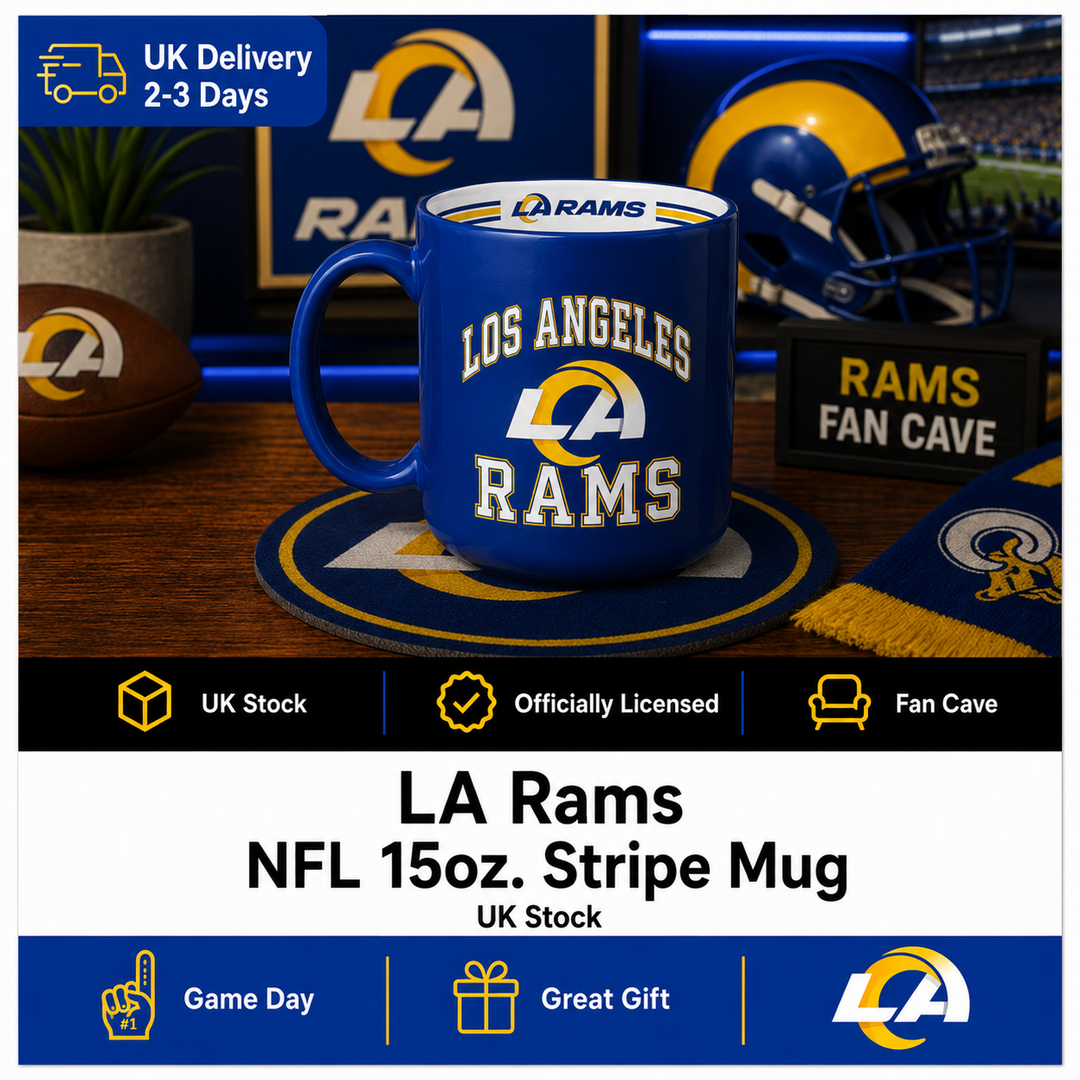 LA Rams NFL 15oz Stripe Mug – (UK Stock)