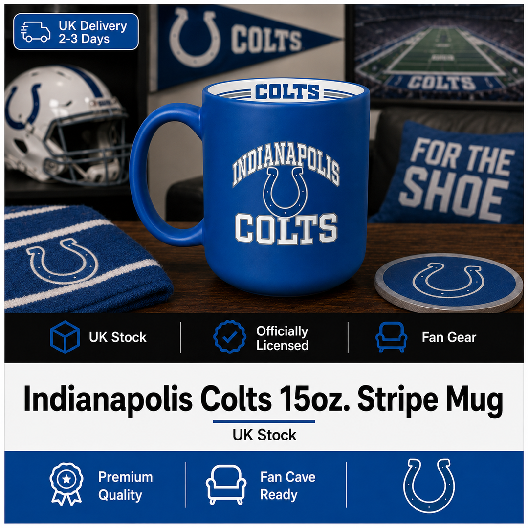 Indianapolis Colts NFL 15oz Stripe Mug (UK Stock)