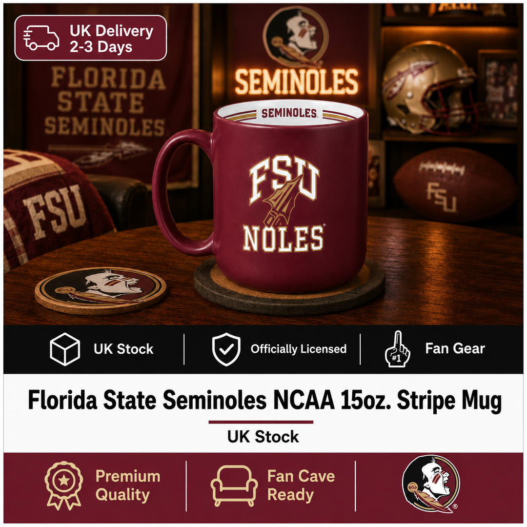 Florida State Seminoles NCAA 15oz Stripe Mug (UK Stock)