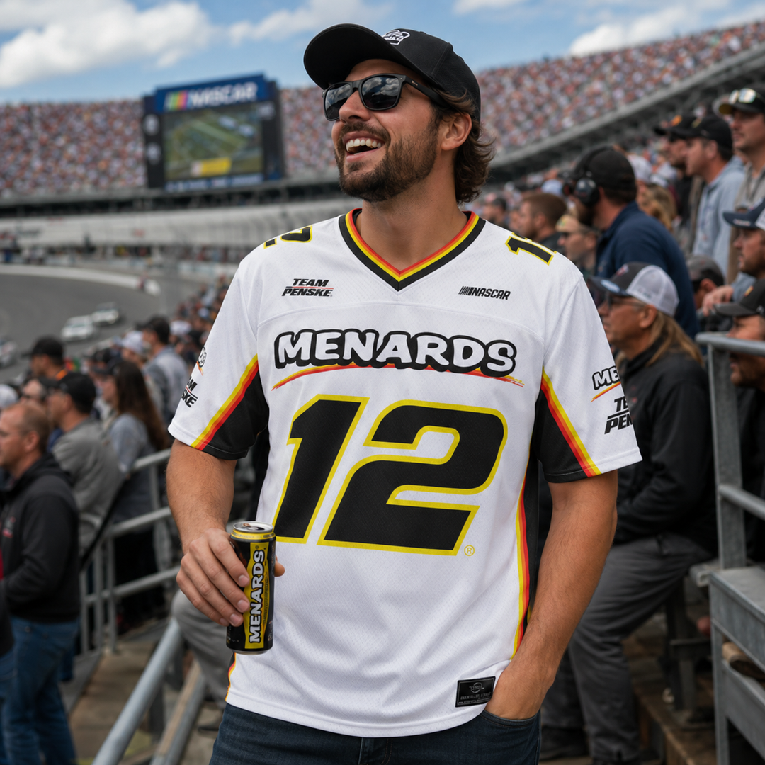 Ryan Blaney Nascar ProSphere Football Fashion Jersey – White (UK Stock)
