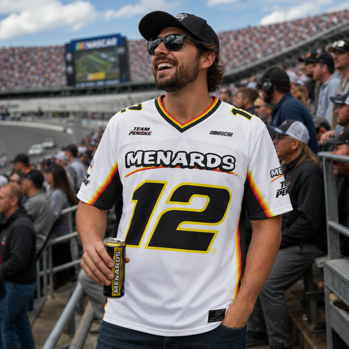 Ryan Blaney Nascar ProSphere Football Fashion Jersey – White (UK Stock)