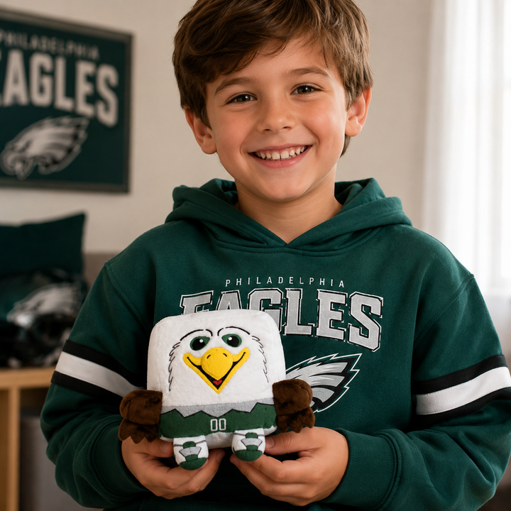 Philadelphia Eagles NFL Retro Swoop 5" Plush Cube Mascot (UK Stock)