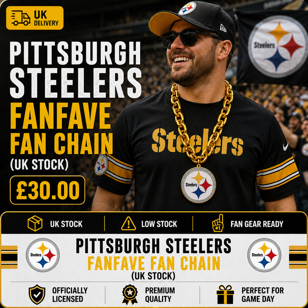 Pittsburgh Steelers NFL FanFave Fan Chain (UK Stock) - UKASSNI