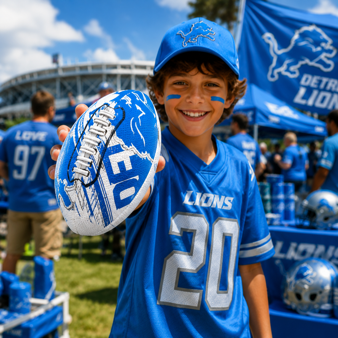 Detroit Lions NFL Air Tech Mini Football – (UK Stock)