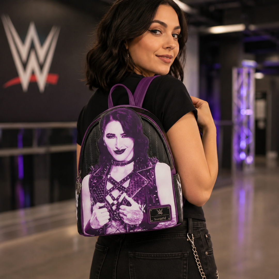 Rhea Ripley WWE Loungefly Mini Backpack – Black (UK Stock)