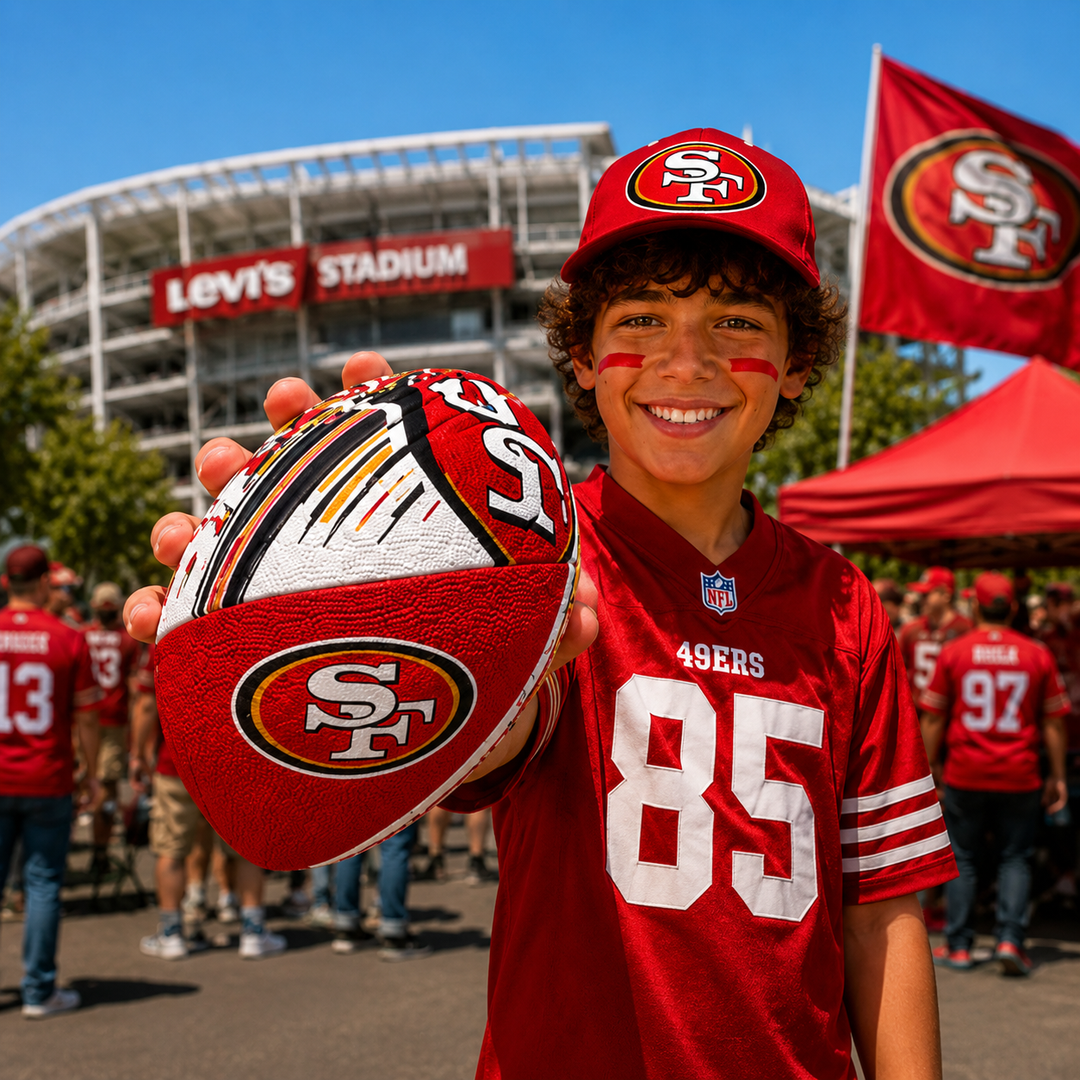 San Francisco 49ers NFL UK Air Tech Mini Football (UK Stock)