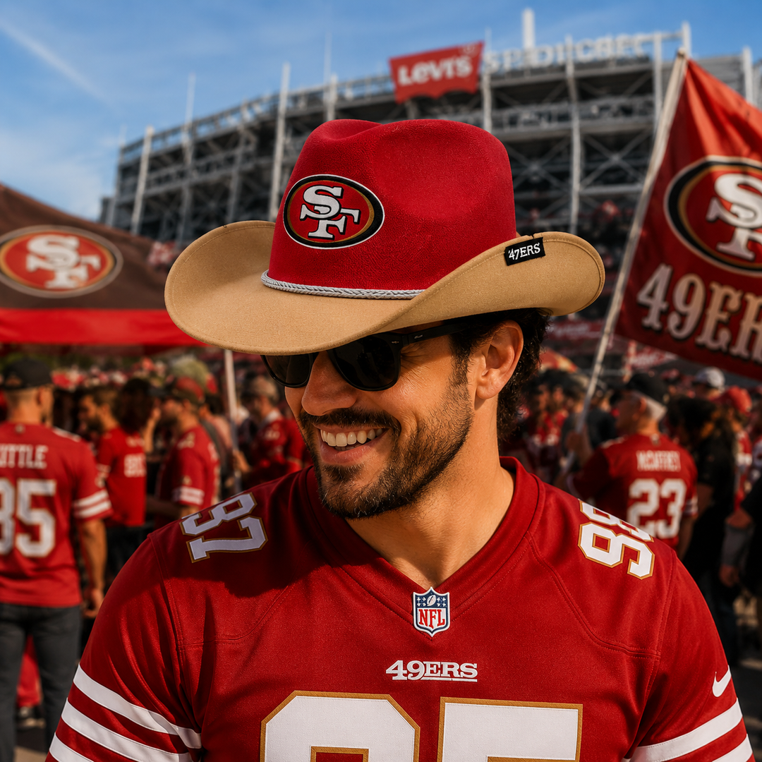 San Francisco 49ers NFL Two-Tone Cowboy Hat – (UK Stock)