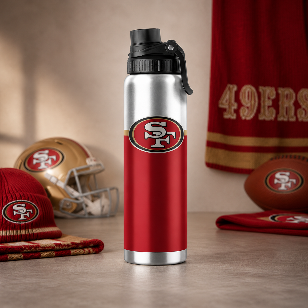 San Francisco 49ers NFL UK 21oz. Twist Top Water Bottle (UK Stock)