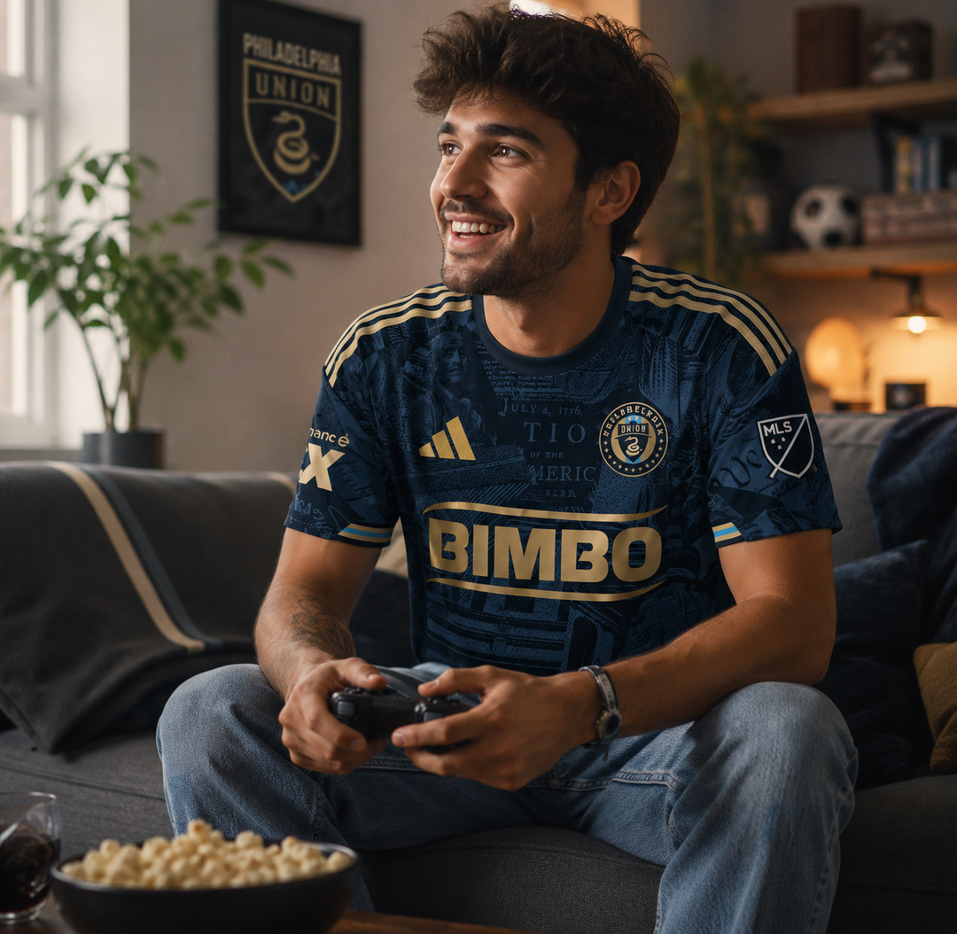 Philadelphia Union MLS adidas 2026 1776 Kit On-Field Authentic Patch Jersey – Navy (USA Stock)