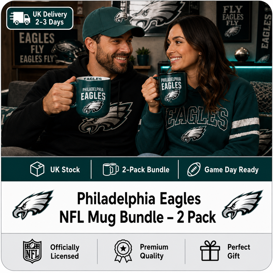 Philadelphia Eagles NFL Mug Bundle – 2 Pack (UK Stock) - UKASSNI