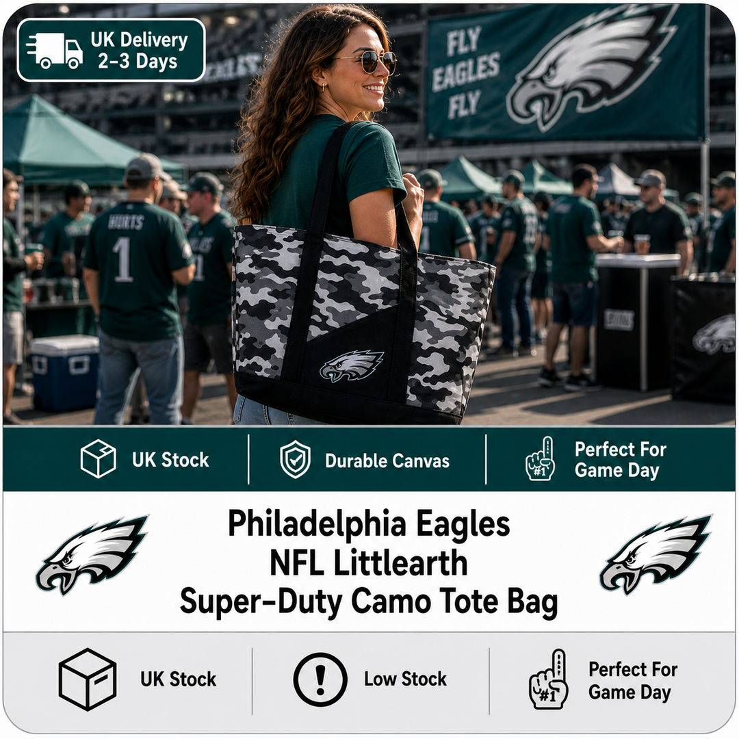 Philadelphia Eagles NFL Littlearth Super-Duty Camo Tote Bag – (UK Stock) - UKASSNI