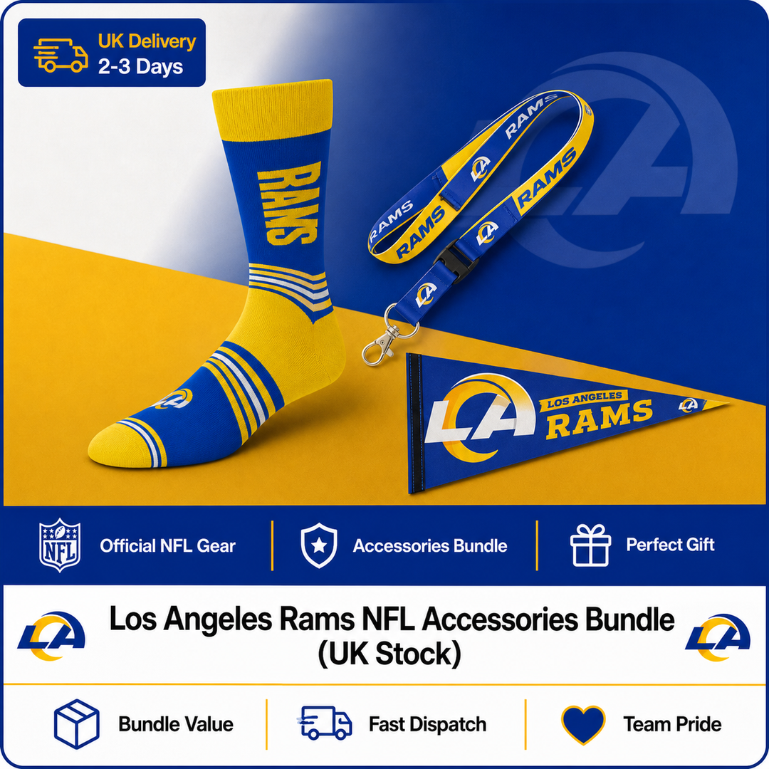Los Angeles Rams NFL Accessories Bundle (UK Stock) - UKASSNI