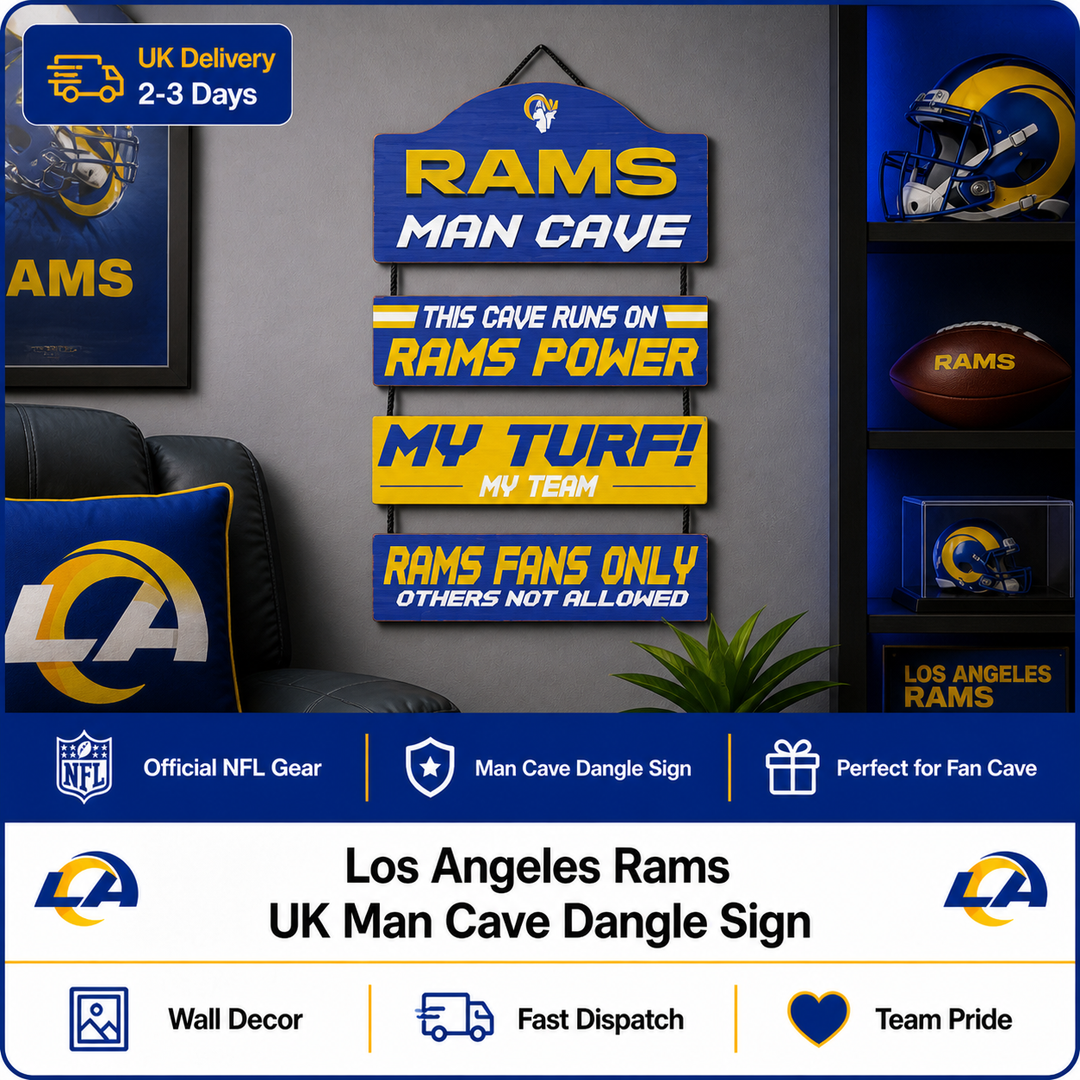 Los Angeles Rams UK Man Cave Dangle Sign - UKASSNI