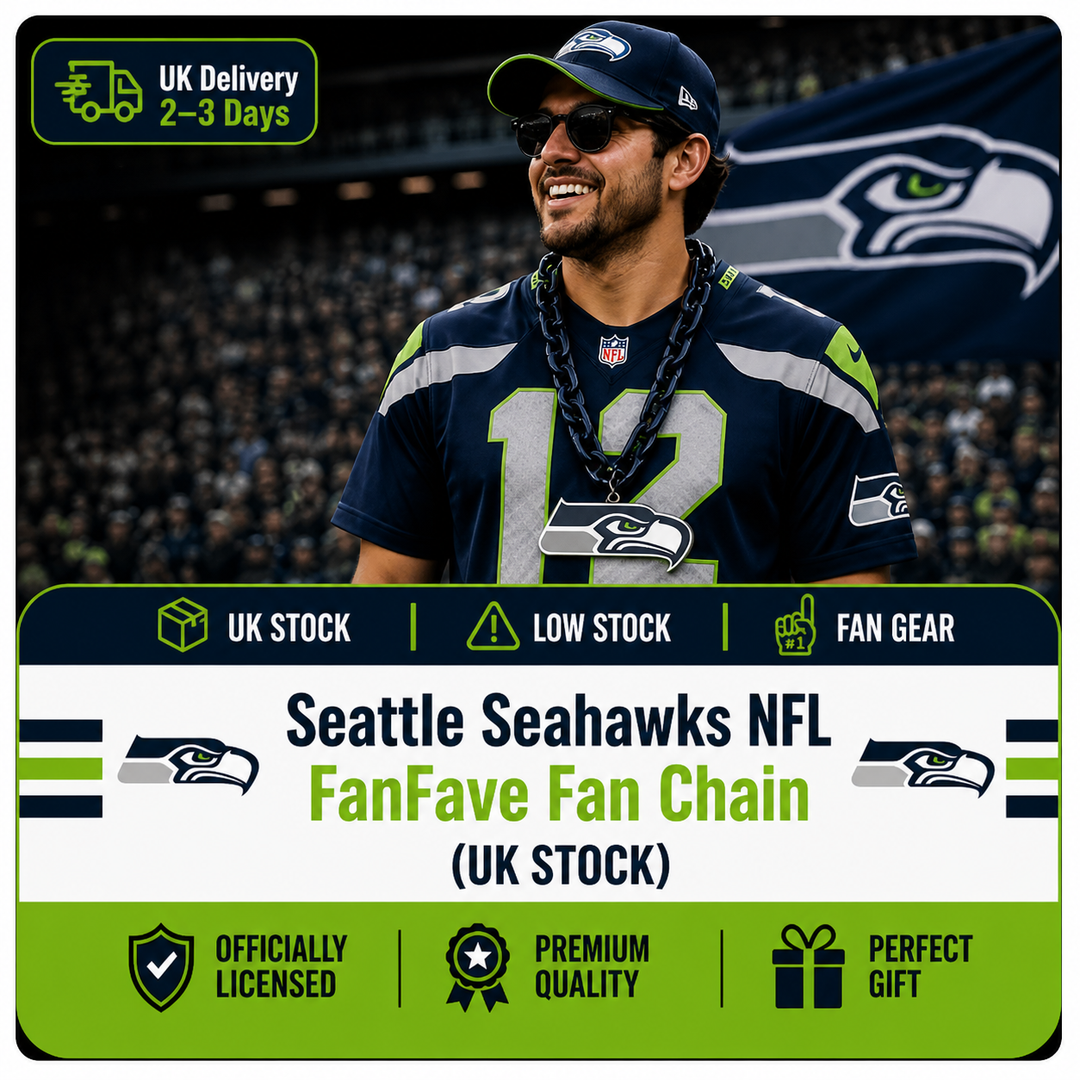 Seattle Seahawks NFL UK Logo FanFave Fan Chain (UK Stock)