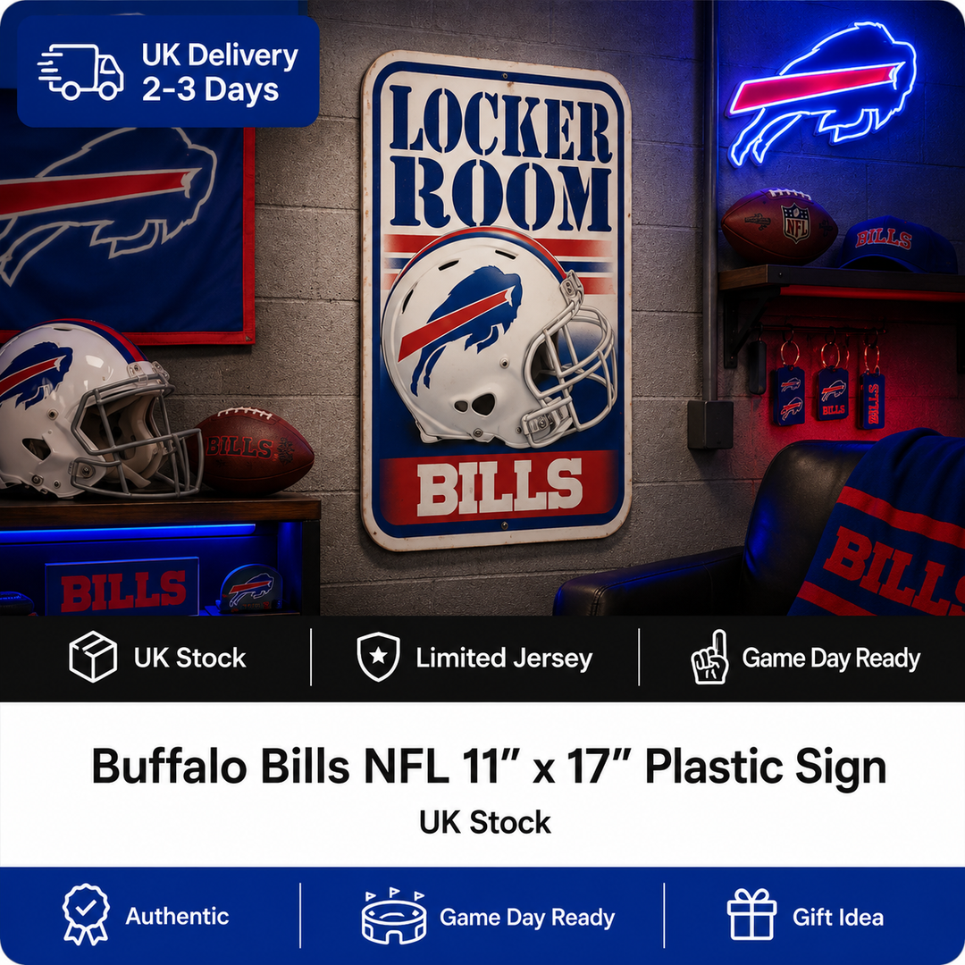 Buffalo Bills NFL 11″ × 17″ Plastic Sign – (UK Stock)