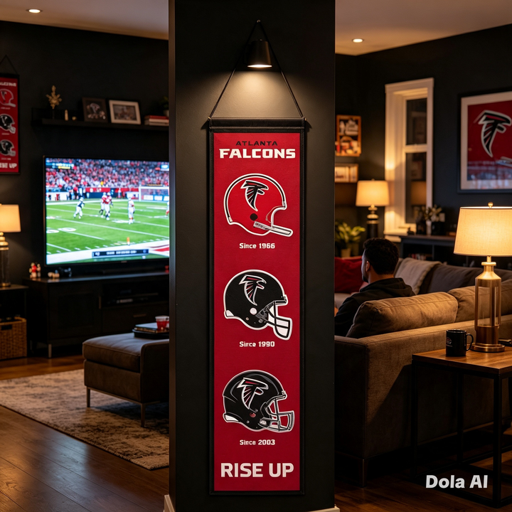 Atlanta Falcons Banner – NFL Wincraft Evolution Wool – Navy (UK Ready)