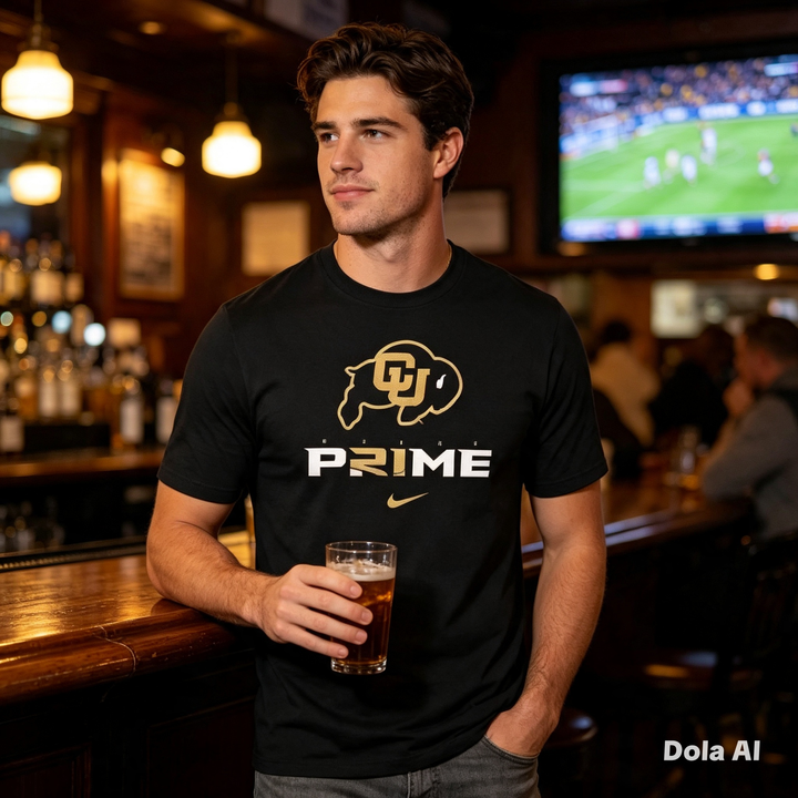 Colorado Buffaloes Prime T-Shirt – NCAA Nike – Black (UK Ready)