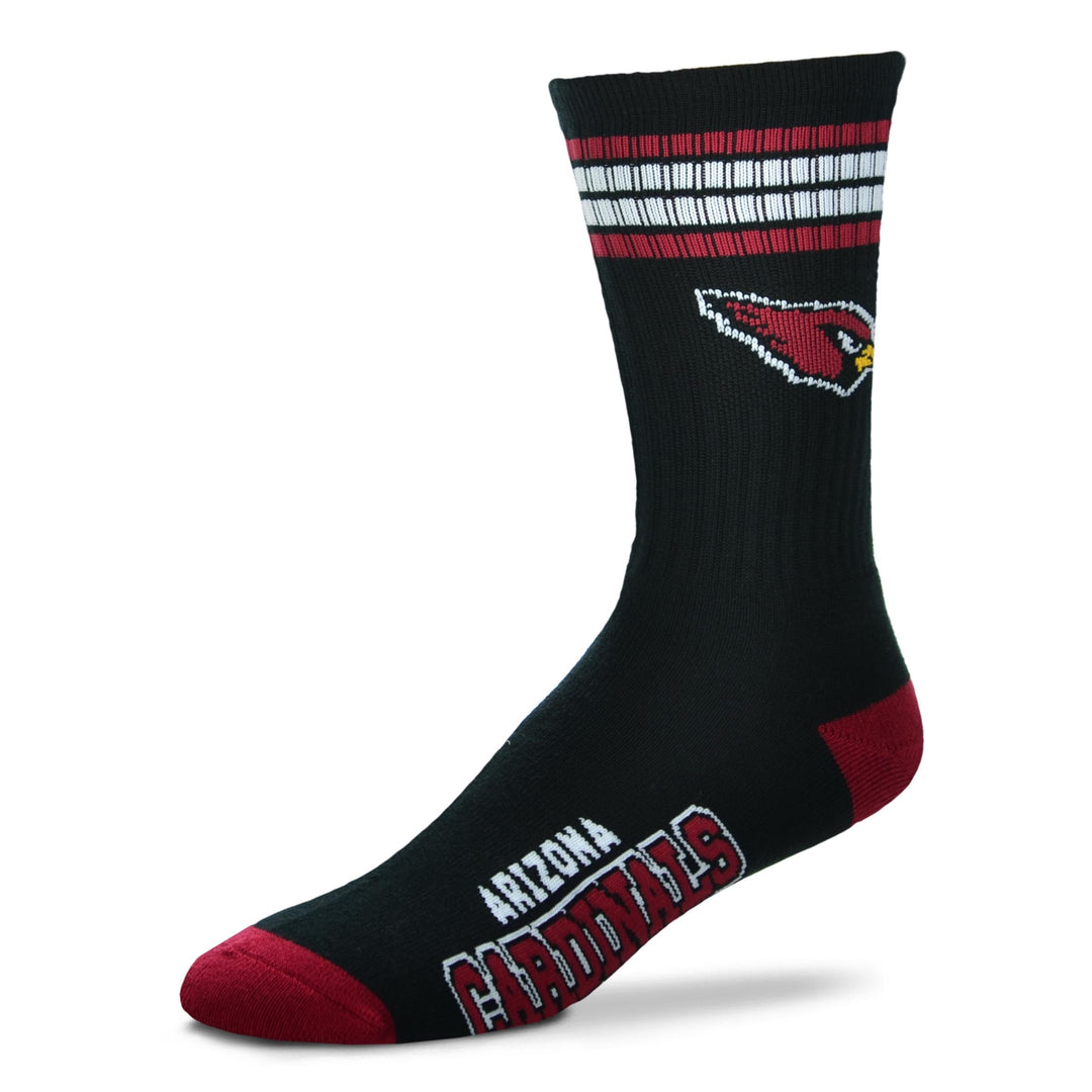 Arizona Cardinals 4 Stripe Deuce Socks - Large - UKASSNI