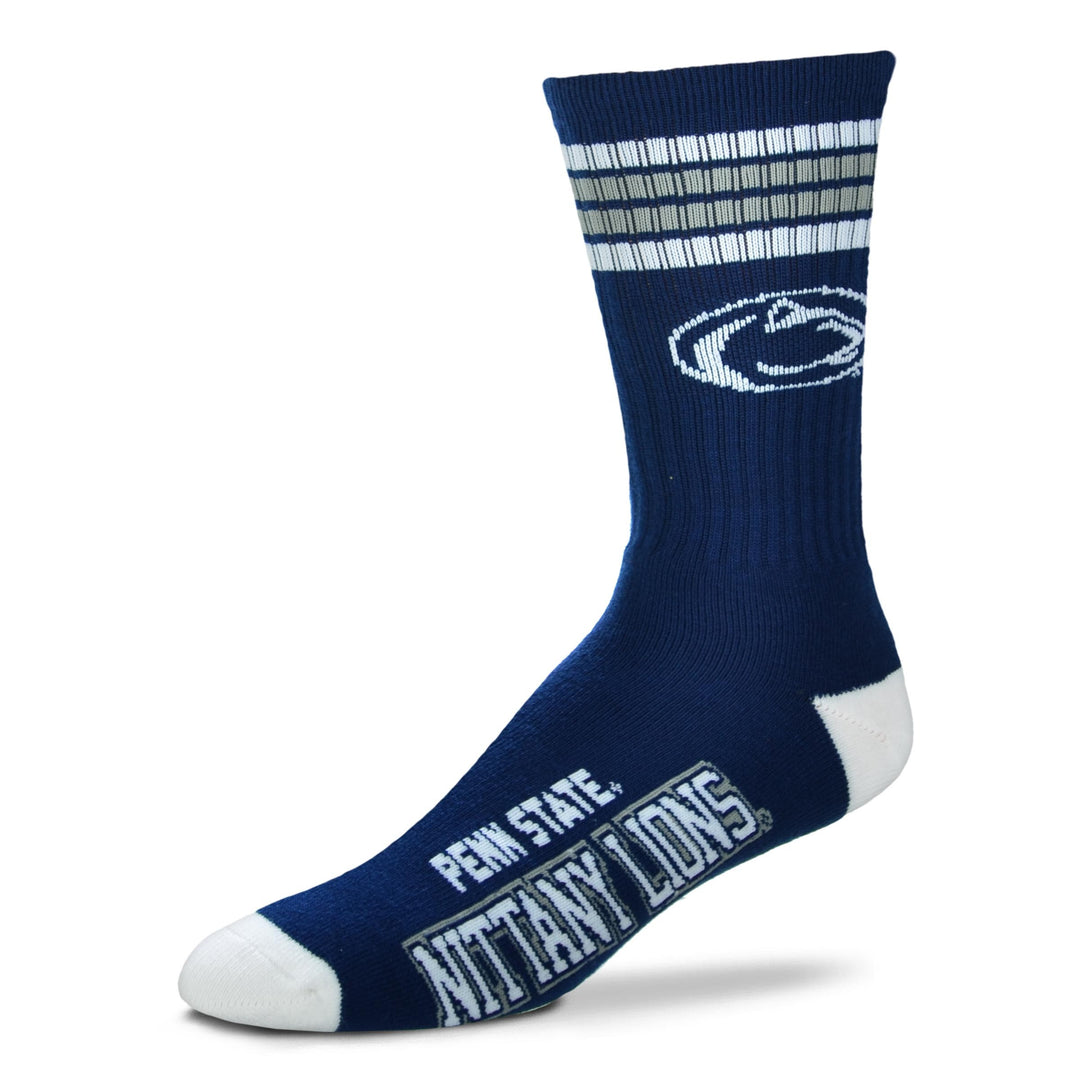 Penn State Nittany Lions 4 Stripe Deuce Socks - Large - UKASSNI