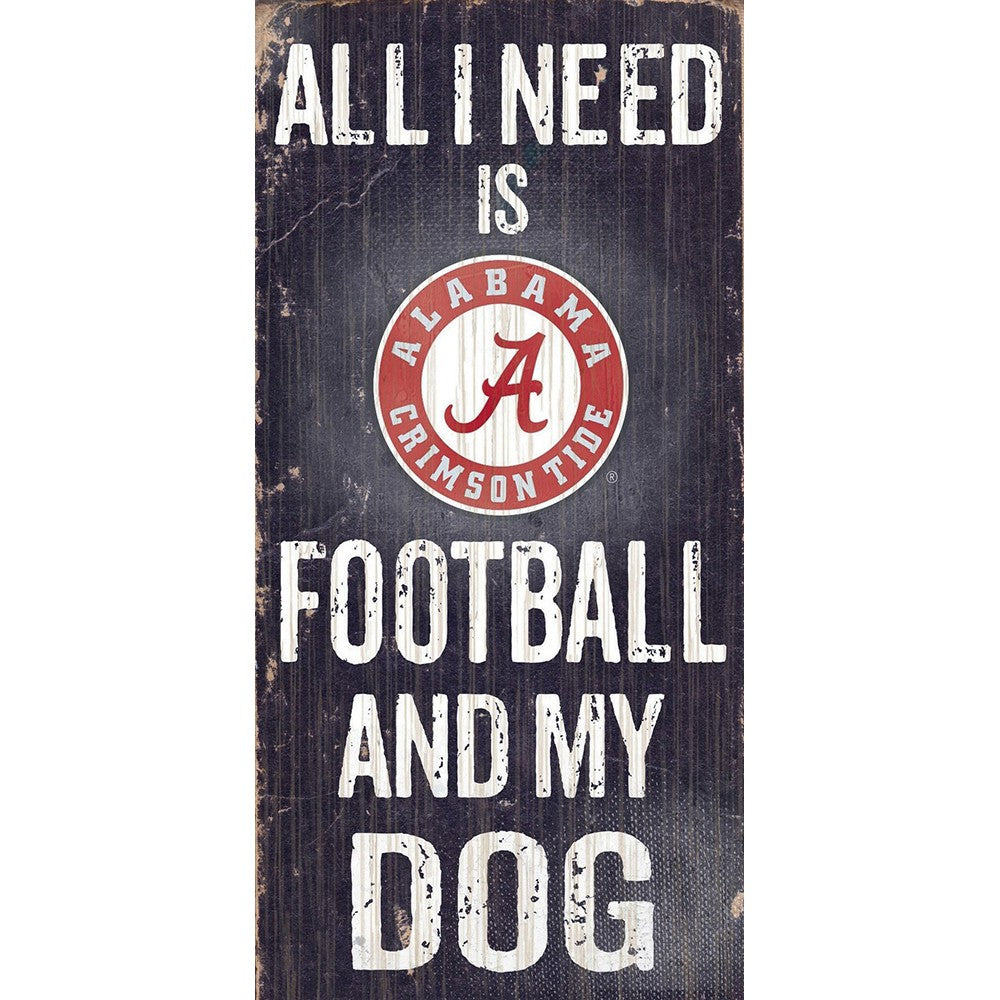 Alabama Crimson Tide Sports and My Dog Wooden Sign - UKASSNI