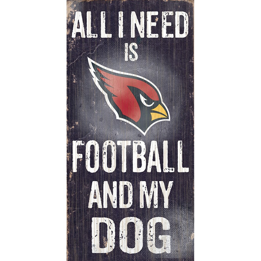 Arizona Cardinals Sports and My Dog Wooden Sign - UKASSNI