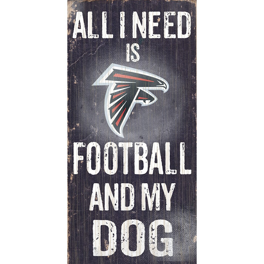 Atlanta Falcons Sports and My Dog Wooden Sign - UKASSNI