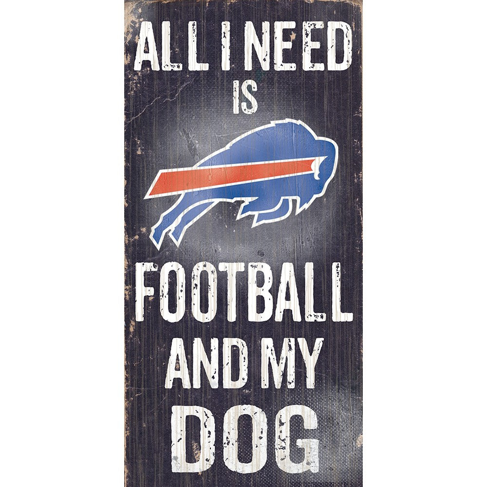 Buffalo Bills Sports and My Dog Wooden Sign - UKASSNI