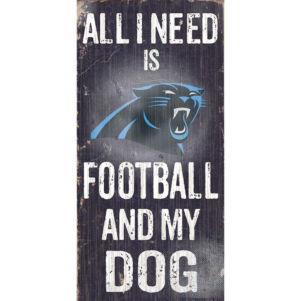 Carolina Panthers Sports and My Dog Wooden Sign - UKASSNI