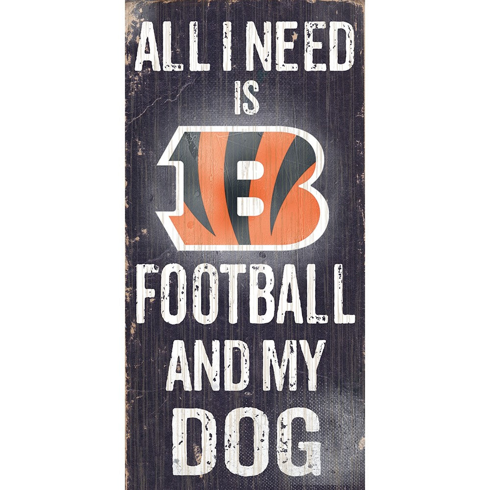 Cincinnati Bengals Sports and My Dog Wooden Sign - UKASSNI