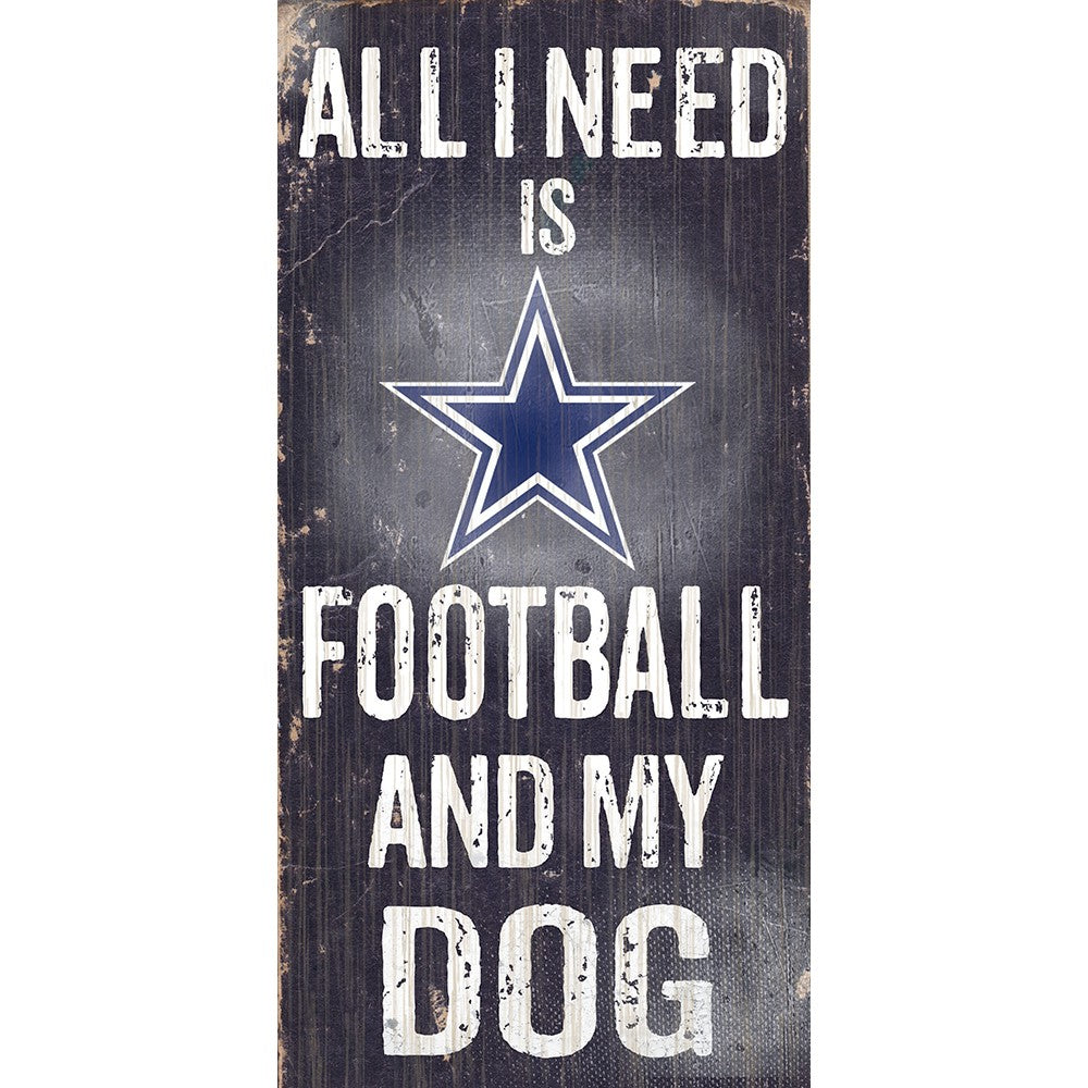 Dallas Cowboys Sports and My Dog Wooden Sign - UKASSNI
