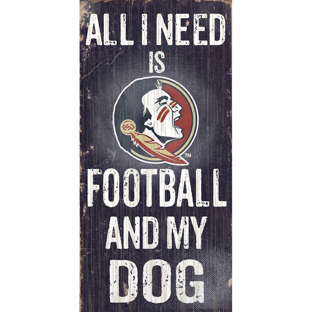 Florida State Seminoles Sports and My Dog Wooden Sign - UKASSNI