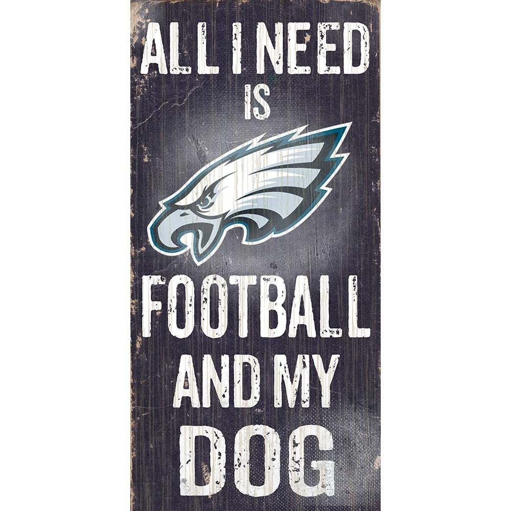 Philadelphia Eagles Sports and My Dog Wooden Sign - UKASSNI