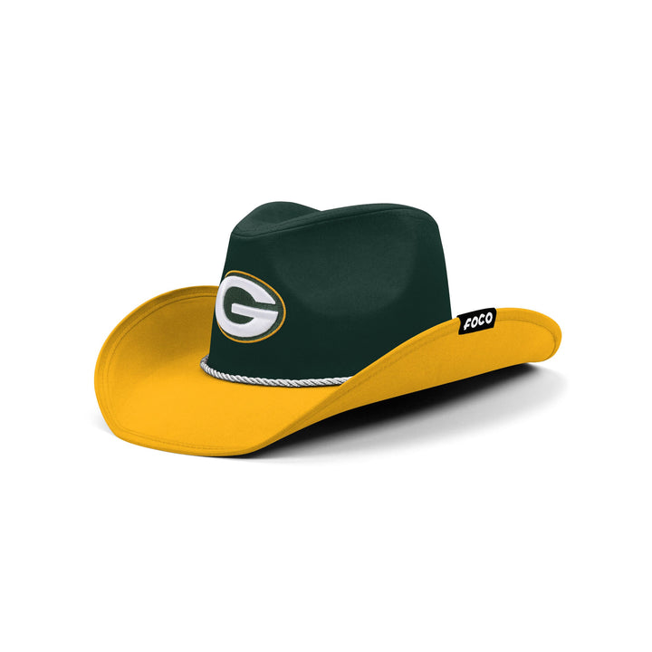 Green Bay Packers NFL Two-Tone Cowboy Hat – UK Stock - UKASSNI