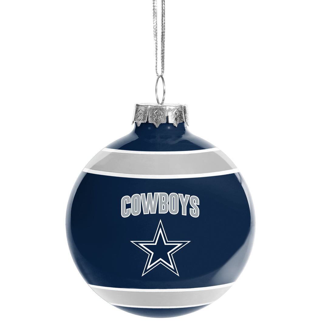 Dallas Cowboys NFL UK Foco Glass Ball Ornament - UKASSNI