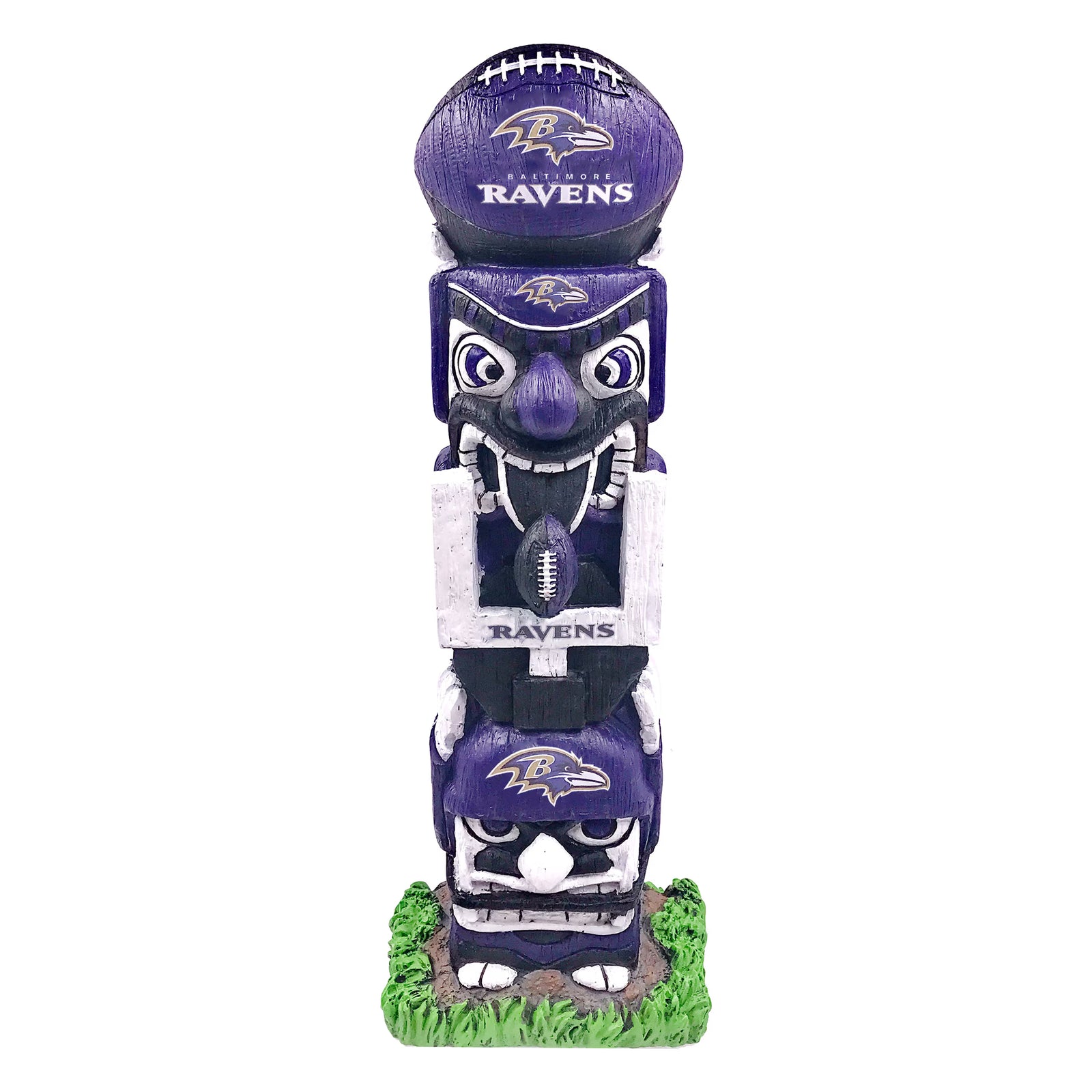 Baltimore Ravens 16″ Tiki Face Totem Pole Figurine – (UK Stock) - UKASSNI