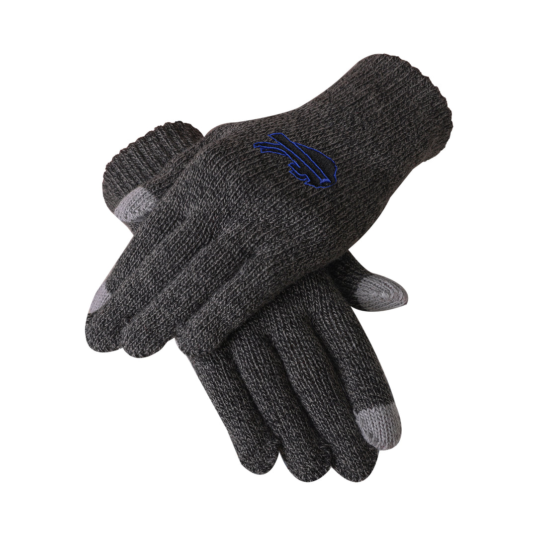 Buffalo Bills Charcoal Gray Knit Glove - UKASSNI