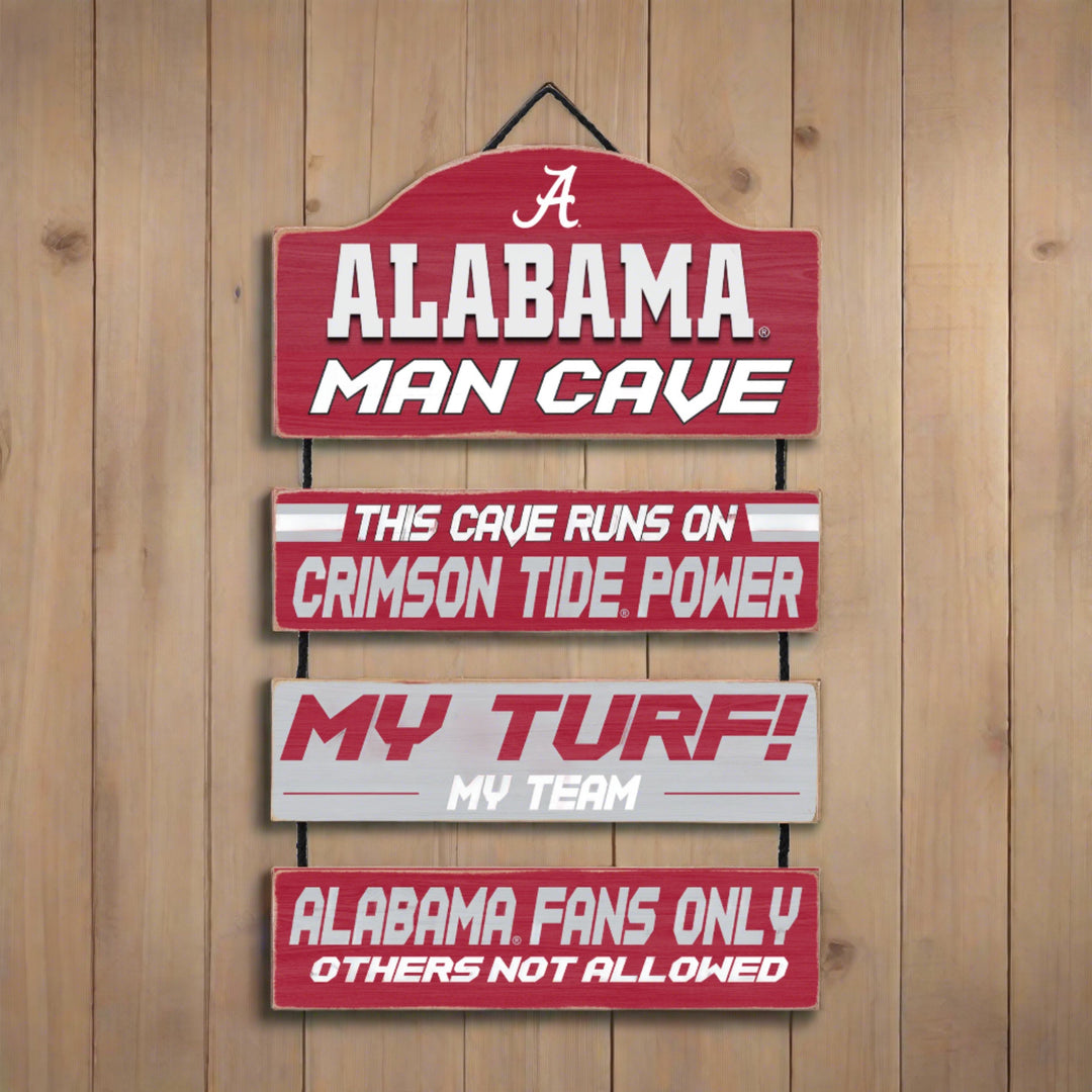 Alabama Crimson Tide Man Cave Dangle Sign - UKASSNI