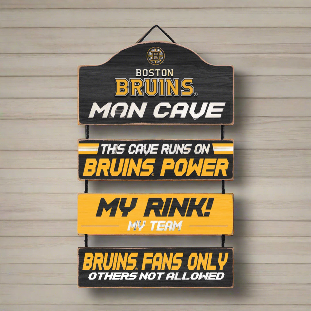 Boston Bruins Man Cave Dangle Sign - UKASSNI